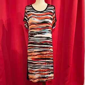 Calvin Klein Striped Multicolor Women's Dress